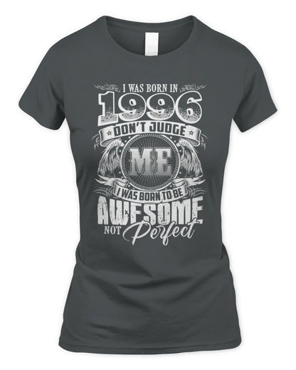 1996 HH89-K2 – Awesome Birth Year Quote T-Shirt - Women's Standard T-Shirt - Charcoal
