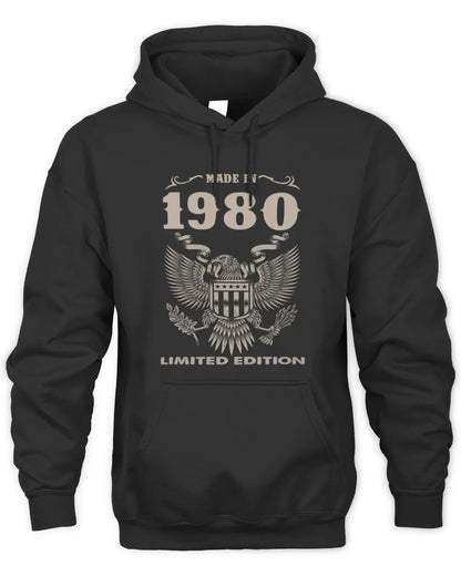 1980 HH89-K2 – Classic Birth Year Limited Edition T-Shirt - Unisex Hoodie - Black