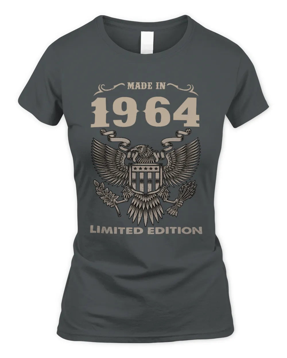 1964 HH89-K2 – Classic Birth Year Limited Edition T-Shirt - Women's Standard T-Shirt - Charcoal