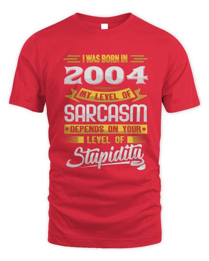 2004 HH88-K2 – Funny Birth Year Sarcasm Quote T-Shirt - Unisex Standard T-Shirt - Red