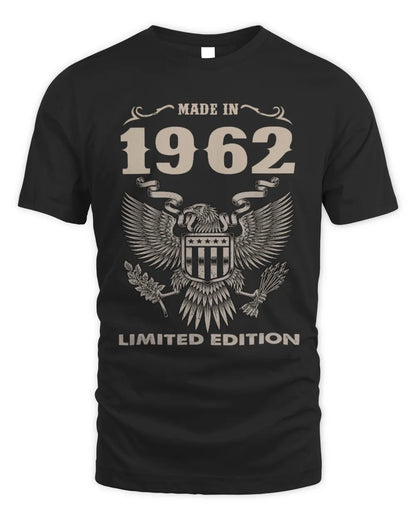 1962 HH89-K2 – Classic Birth Year Limited Edition T-Shirt - Unisex Standard T-Shirt - Black