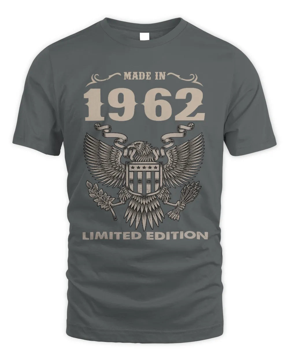 1962 HH89-K2 – Classic Birth Year Limited Edition T-Shirt - Unisex Standard T-Shirt - Charcoal