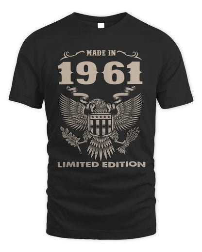 1961 HH89-K2 – Classic Birth Year Limited Edition T-Shirt - Unisex Standard T-Shirt - Black