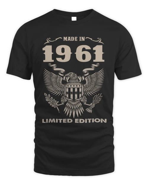 1961 HH89-K2 – Classic Birth Year Limited Edition T-Shirt - Unisex Standard T-Shirt - Black
