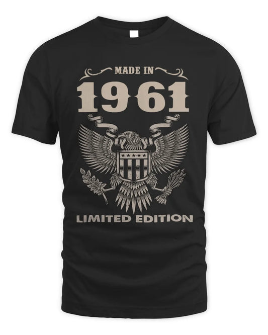 1961 HH89-K2 – Classic Birth Year Limited Edition T-Shirt - Unisex Standard T-Shirt - Black