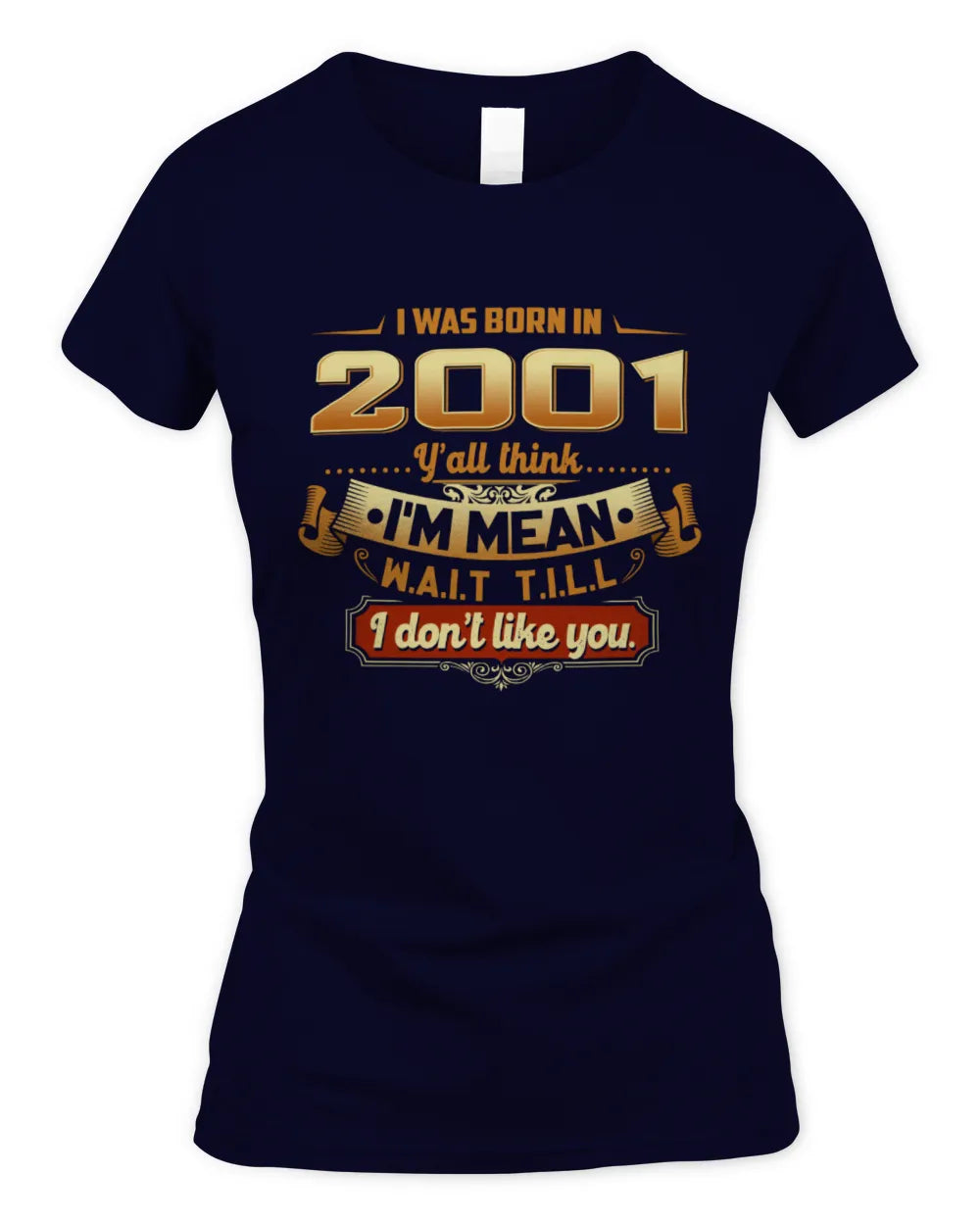 2001 HH89-K2 – Funny Birth Year Attitude Quote T-Shirt - Women's Standard T-Shirt - Navy