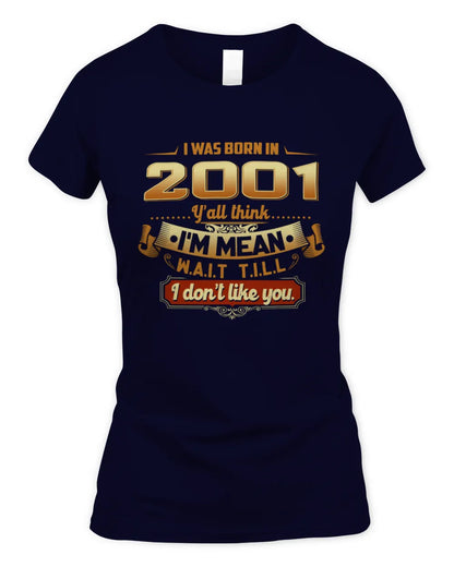 2001 HH89-K2 – Funny Birth Year Attitude Quote T-Shirt - Women's Standard T-Shirt - Navy