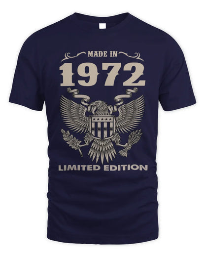 1972 HH89-K2 – Classic Birth Year Limited Edition T-Shirt - Unisex Standard T-Shirt - Navy