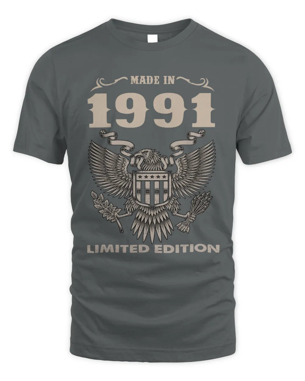 1991 HH89-K2 – Classic Birth Year Limited Edition T-Shirt - Unisex Standard T-Shirt - Charcoal