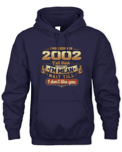 2002 HH89-K2 – Funny Birth Year Attitude Quote T-Shirt - Unisex Hoodie - Navy