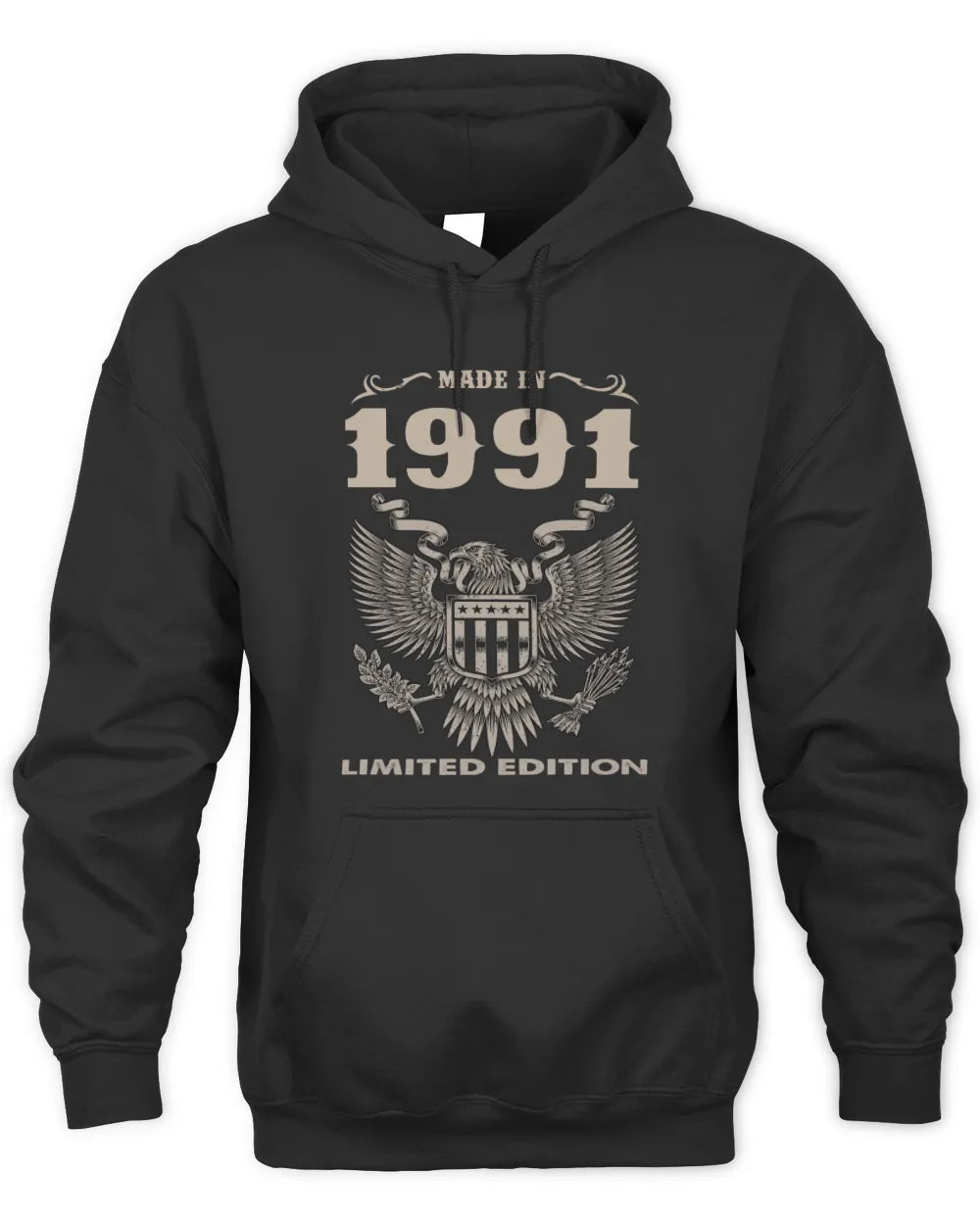 1991 HH89-K2 – Classic Birth Year Limited Edition T-Shirt - Unisex Hoodie - Black