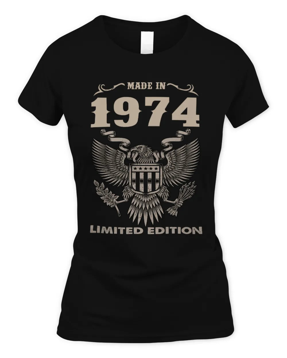 1974 HH89-K2 – Classic Birth Year Limited Edition T-Shirt - Women's Standard T-Shirt - Black