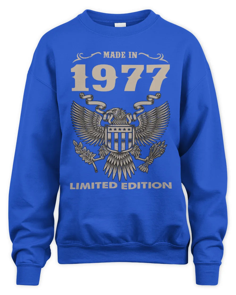 1977 HH89-K2 – Classic Birth Year Limited Edition T-Shirt - Unisex Sweatshirt - Royal
