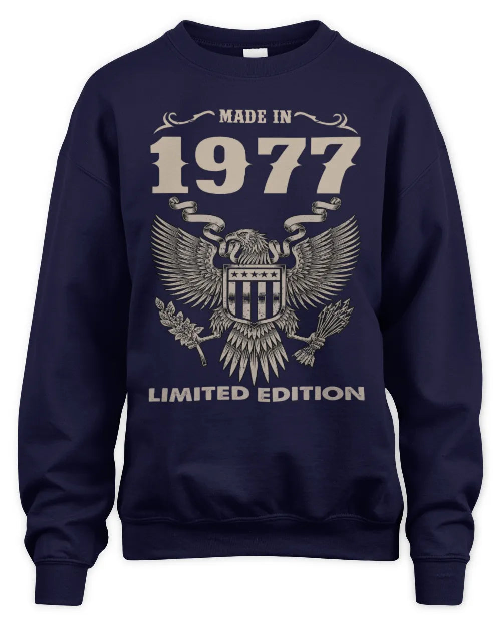 1977 HH89-K2 – Classic Birth Year Limited Edition T-Shirt - Unisex Sweatshirt - Navy