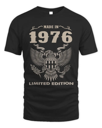 1976 HH89-K2 – Classic Birth Year Limited Edition T-Shirt - Unisex Standard T-Shirt - Black