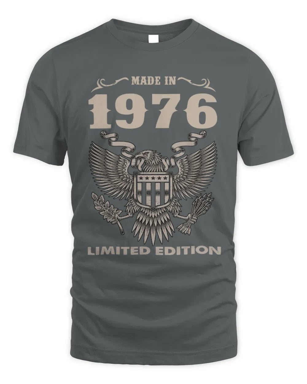 1976 HH89-K2 – Classic Birth Year Limited Edition T-Shirt - Unisex Standard T-Shirt - Charcoal