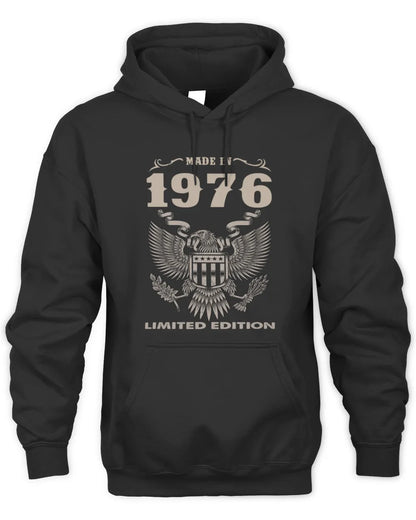 1976 HH89-K2 – Classic Birth Year Limited Edition T-Shirt - Unisex Hoodie - Black