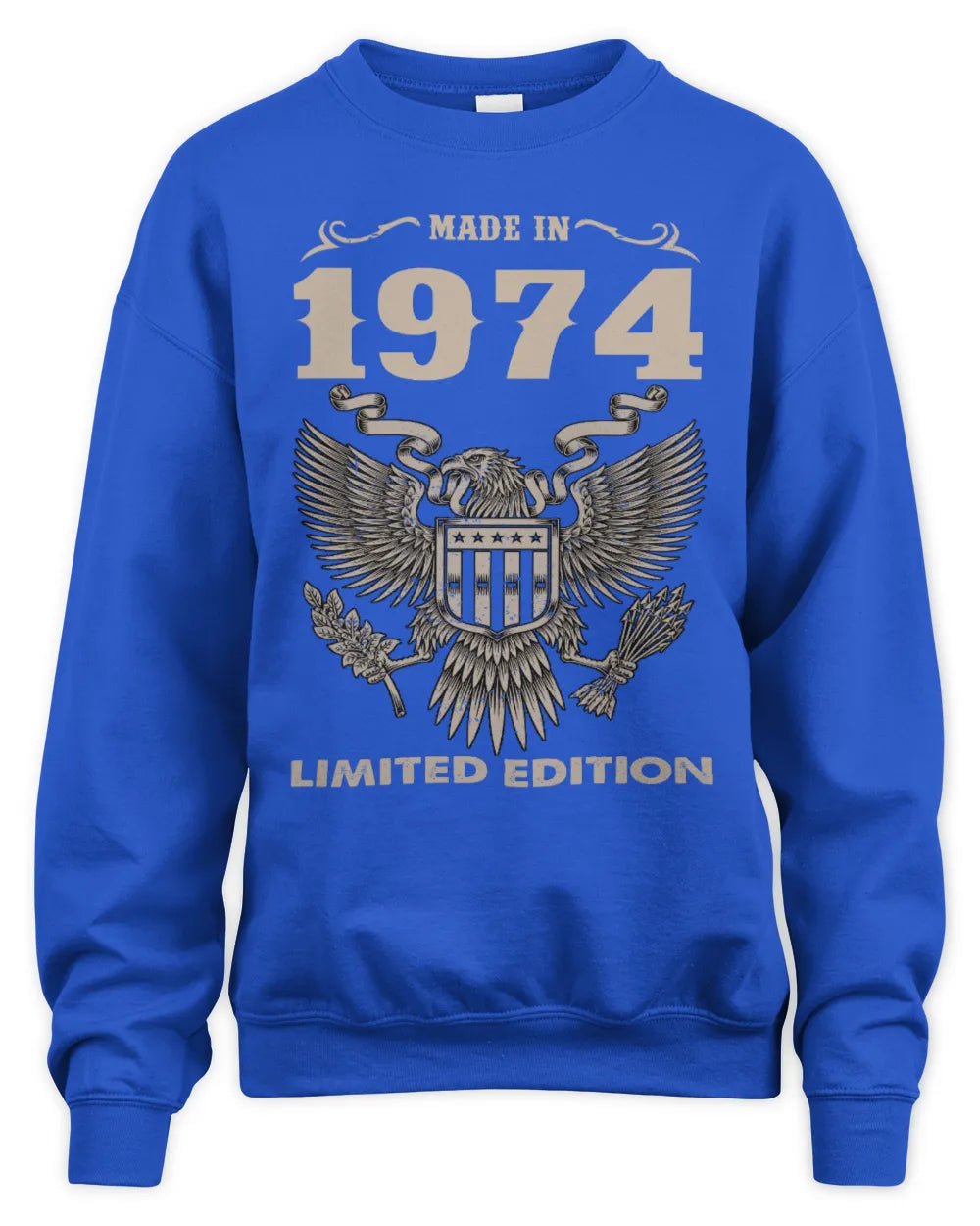 1974 HH89-K2 – Classic Birth Year Limited Edition T-Shirt - Unisex Sweatshirt - Royal