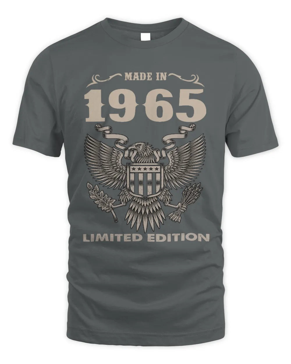 1965 HH89-K2 – Classic Birth Year Limited Edition T-Shirt - Unisex Standard T-Shirt - Charcoal