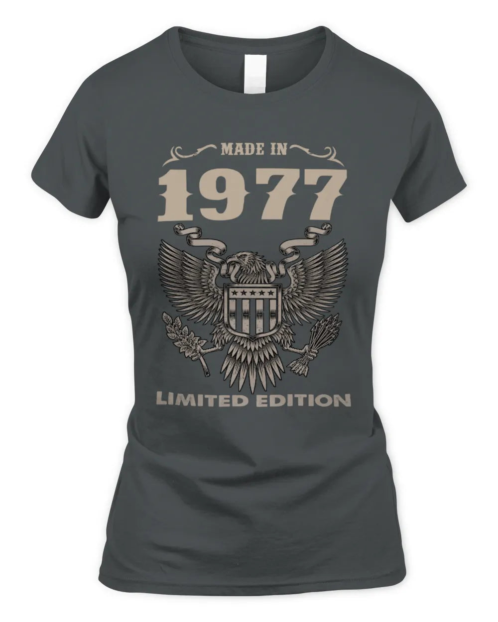1977 HH89-K2 – Classic Birth Year Limited Edition T-Shirt - Women's Standard T-Shirt - Charcoal