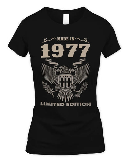 1977 HH89-K2 – Classic Birth Year Limited Edition T-Shirt - Women's Standard T-Shirt - Black