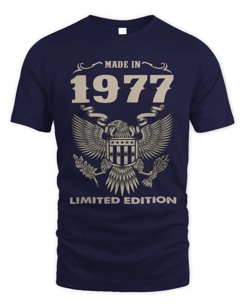 1977 HH89-K2 – Classic Birth Year Limited Edition T-Shirt - Unisex Standard T-Shirt - Navy