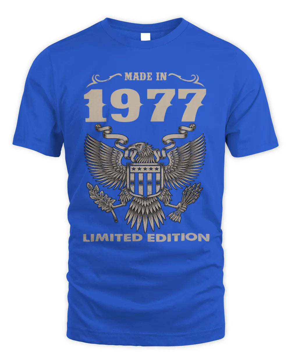 1977 HH89-K2 – Classic Birth Year Limited Edition T-Shirt - Unisex Standard T-Shirt - Royal