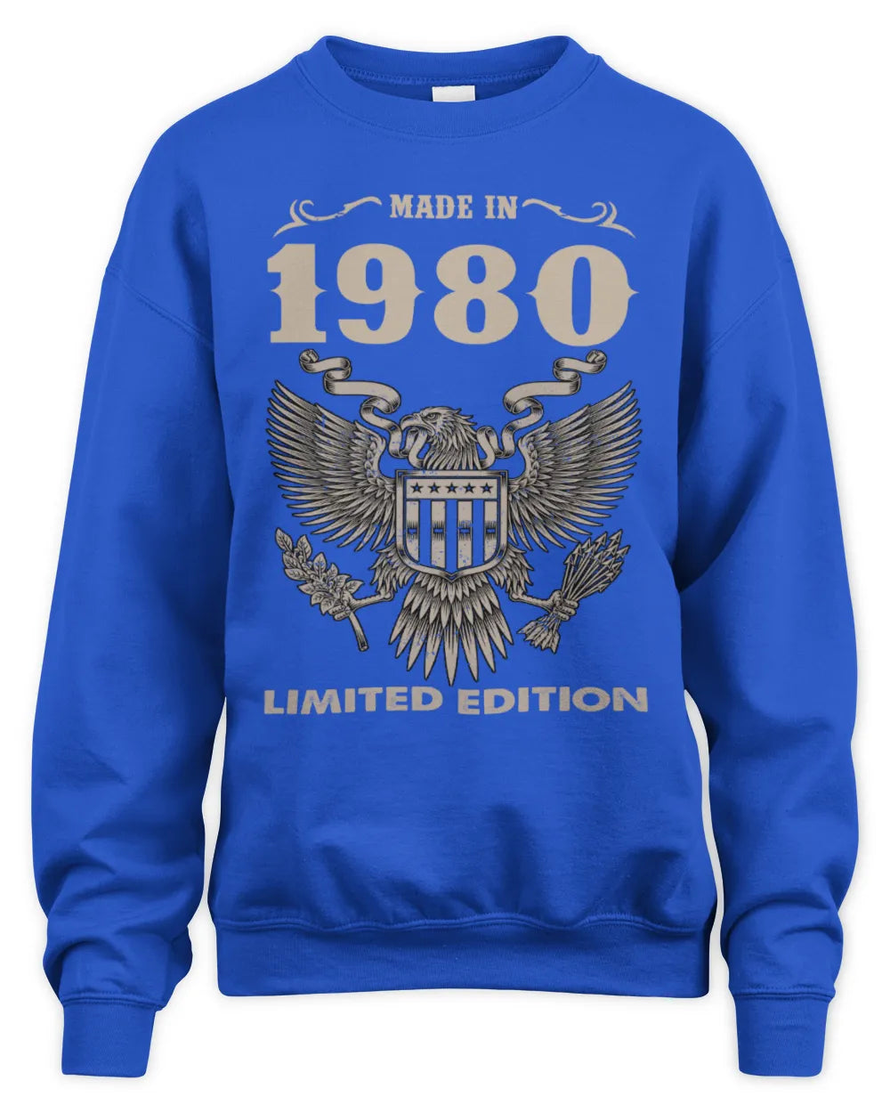 1980 HH89-K2 – Classic Birth Year Limited Edition T-Shirt - Unisex Sweatshirt - Royal