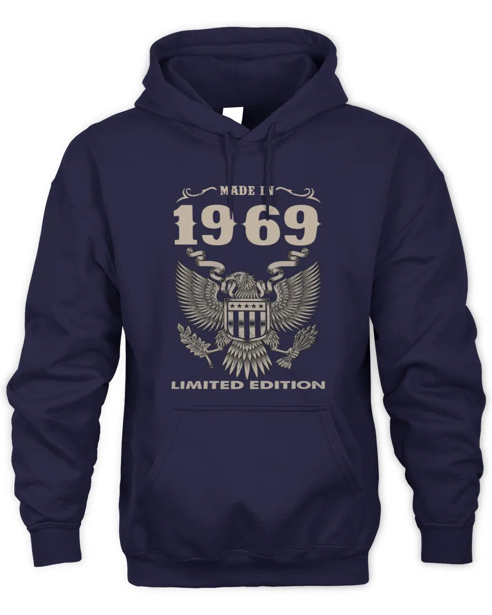 1969 HH89-K2 – Classic Birth Year Limited Edition T-Shirt - Unisex Hoodie - Navy