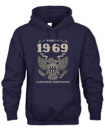 1969 HH89-K2 – Classic Birth Year Limited Edition T-Shirt - Unisex Hoodie - Navy