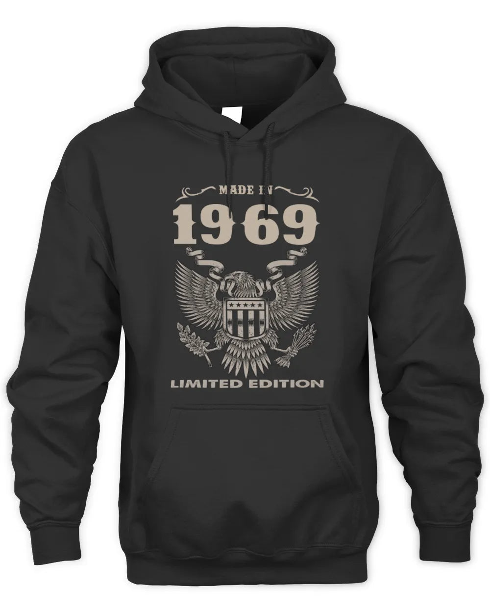 1969 HH89-K2 – Classic Birth Year Limited Edition T-Shirt - Unisex Hoodie - Black