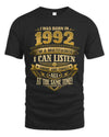 1992 HH89-K2 – Funny Birth Year Multitasker Quote T-Shirt