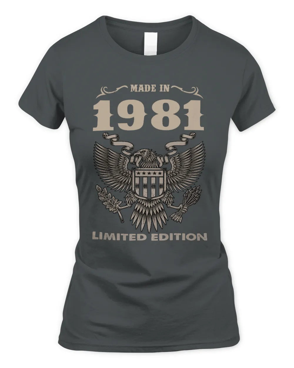 1981 HH89-K2 – Classic Birth Year Limited Edition T-Shirt - Women's Standard T-Shirt - Charcoal