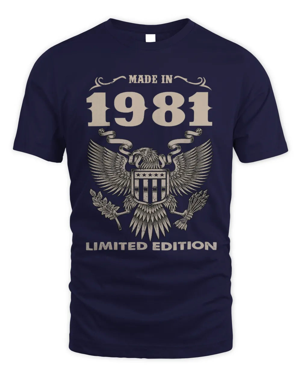 1981 HH89-K2 – Classic Birth Year Limited Edition T-Shirt - Unisex Standard T-Shirt - Navy