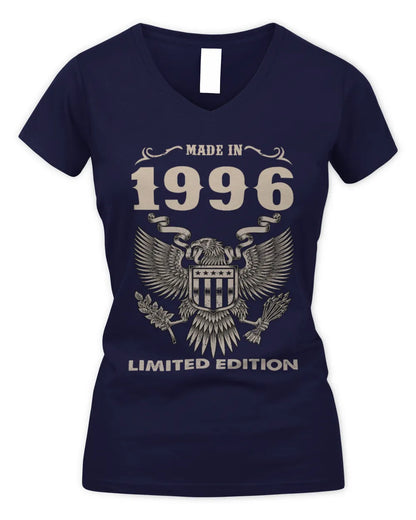 1996 HH89-K2 – Classic Birth Year Limited Edition T-Shirt - Women's V-Neck T-Shirt - Navy