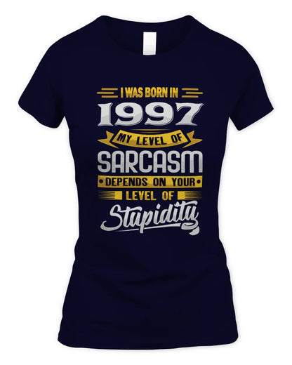 1997 HH88-K2 – Funny Birth Year Sarcasm Quote T-Shirt - Women's Standard T-Shirt - Navy