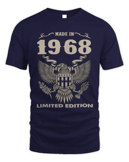 1968 HH89-K2 – Classic Birth Year Limited Edition T-Shirt - Unisex Standard T-Shirt - Navy