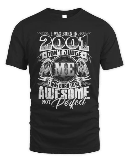 2001 HH89-K2 – Awesome Birth Year Quote T-Shirt - Unisex Standard T-Shirt - Black