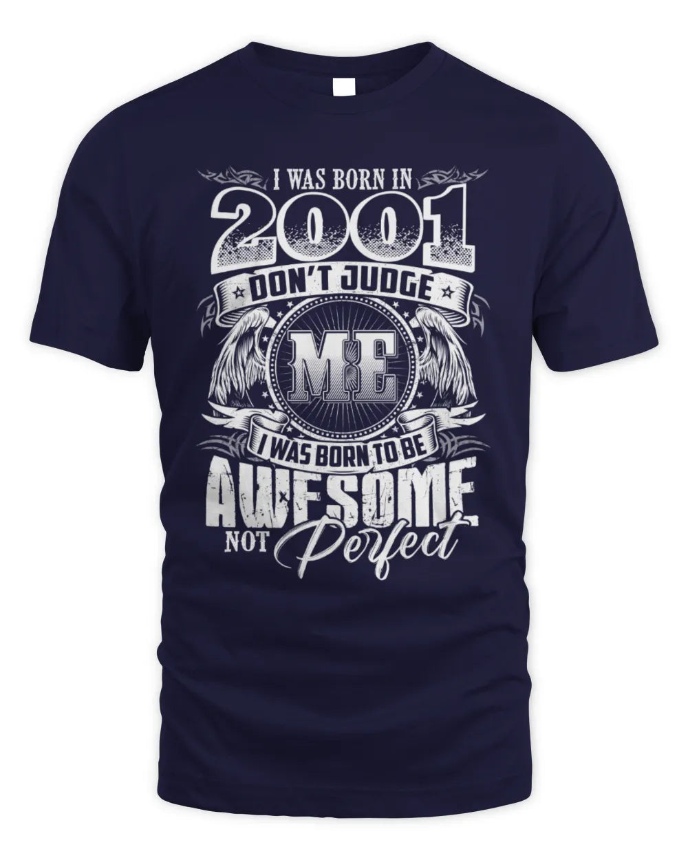 2001 HH89-K2 – Awesome Birth Year Quote T-Shirt - Unisex Standard T-Shirt - Navy