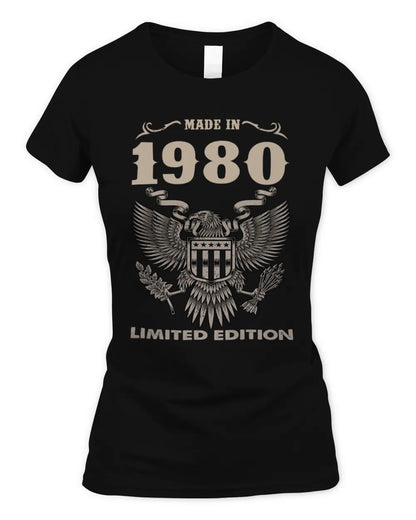 1980 HH89-K2 – Classic Birth Year Limited Edition T-Shirt - Women's Standard T-Shirt - Black