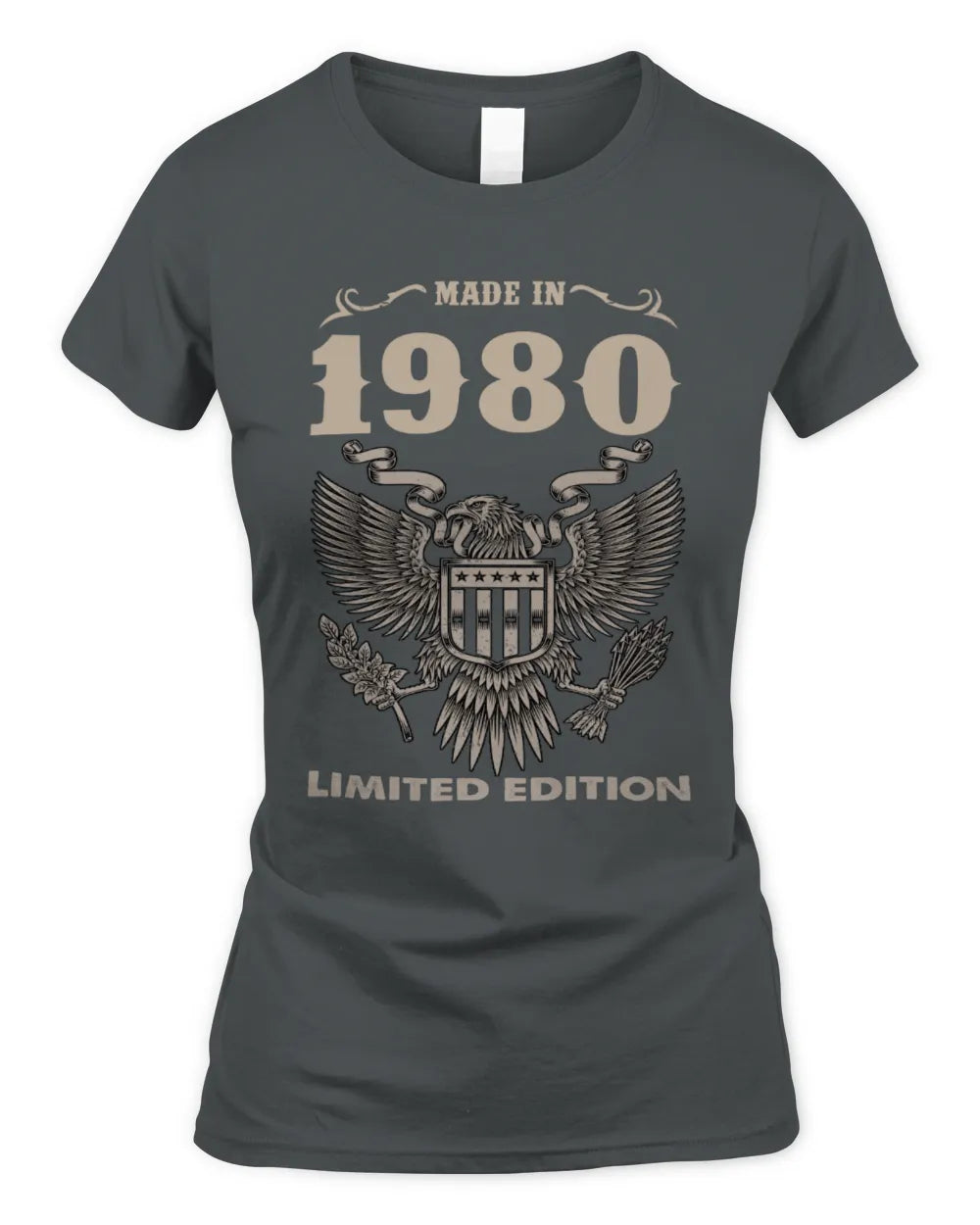 1980 HH89-K2 – Classic Birth Year Limited Edition T-Shirt - Women's Standard T-Shirt - Charcoal