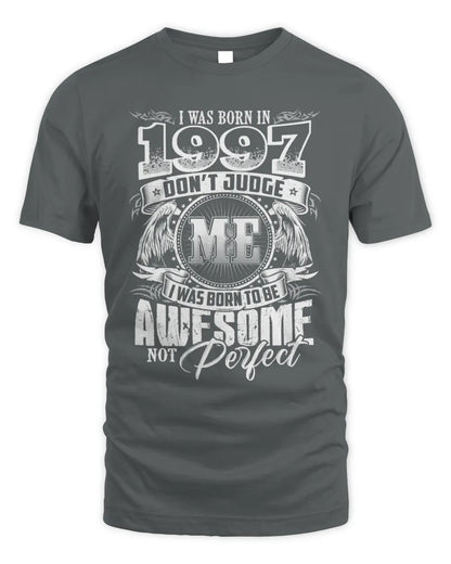 1997 HH89-K2 – Awesome Birth Year Quote T-Shirt - Unisex Standard T-Shirt - Charcoal
