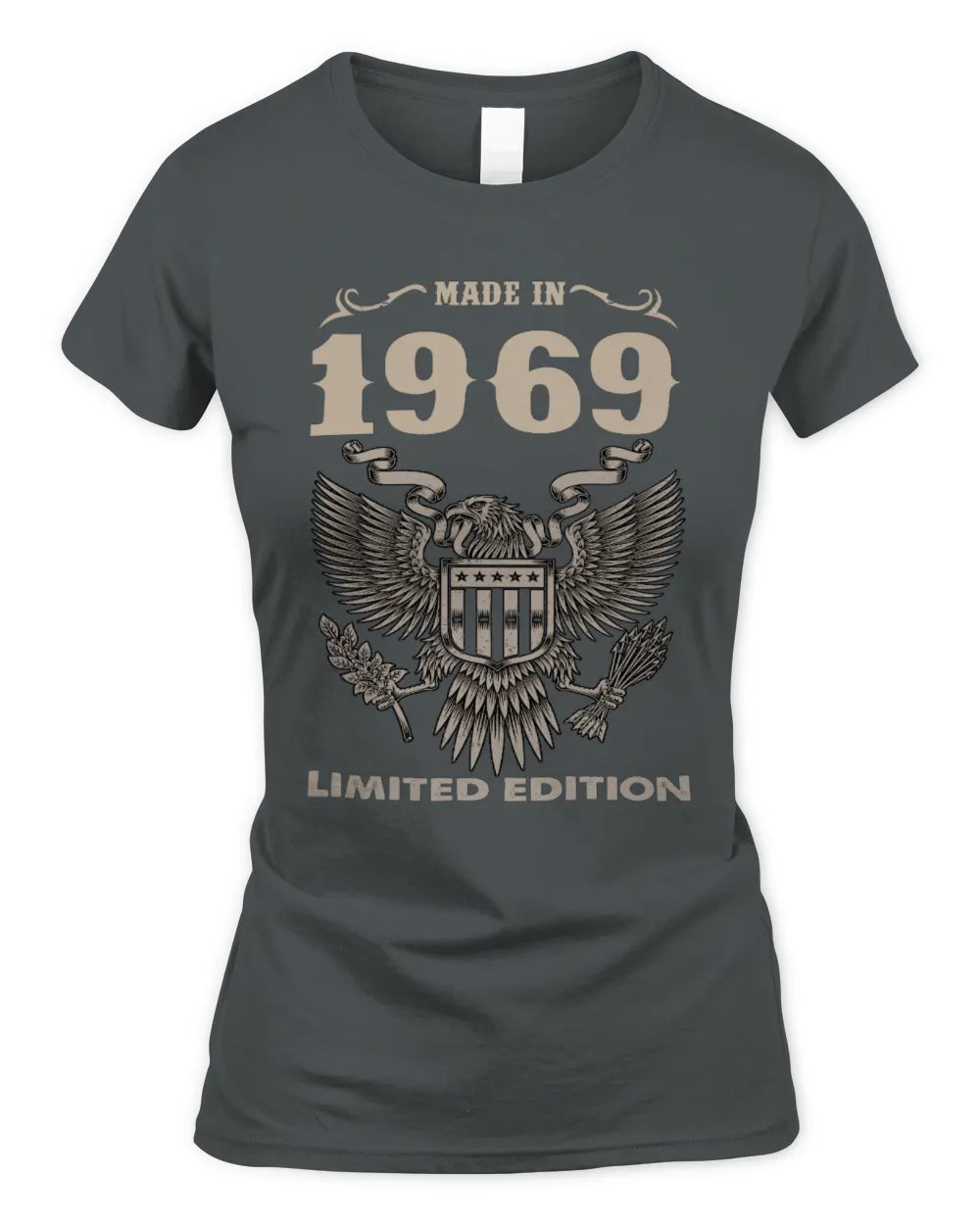 1969 HH89-K2 – Classic Birth Year Limited Edition T-Shirt - Women's Standard T-Shirt - Charcoal