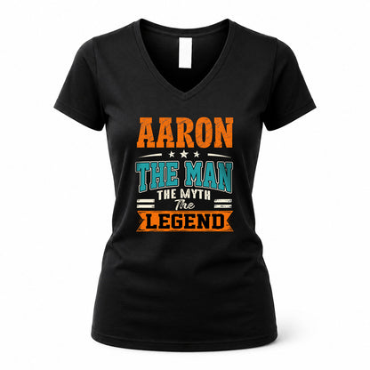 AARON HH F007 The Man The Myth The Legend Personalized Shirt – Gift for Men
