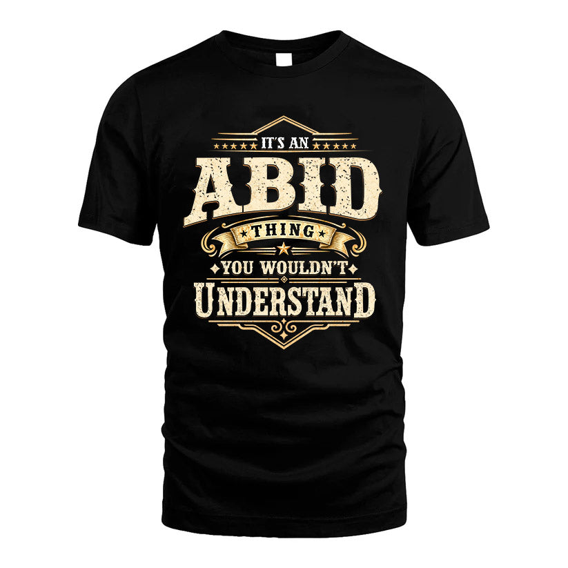 ABID HH-F009–Personalized Name Quote Apparel “It’s an NAME Thing You Wouldn’t Understand”
