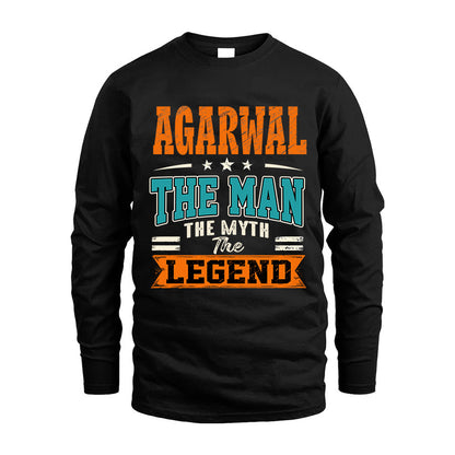 AGARWAL HH F007 The Man The Myth The Legend Personalized Shirt – Gift for Men