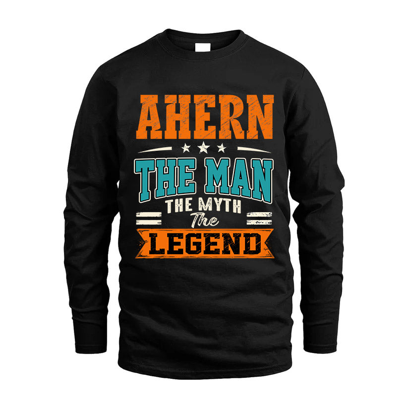 AHERN HH F007 The Man The Myth The Legend Personalized Shirt – Gift for Men