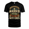 AHMED TT898-K6-229 – Personalized Funny Camping Quote Apparel “The Adventure Begins When The WiFi Ends”