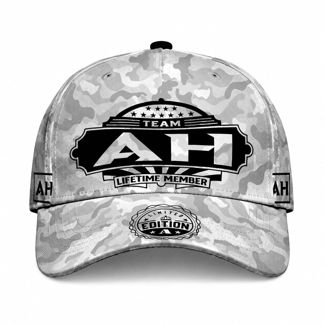 AH TC01 HH79 Team Your Name Hat, Personalized Camo Baseball Cap, Custom Family Gift, Gift for Him Her
