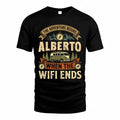 ALBERTO TT898-K6-229 – Personalized Funny Camping Quote Apparel “The Adventure Begins When The WiFi Ends”
